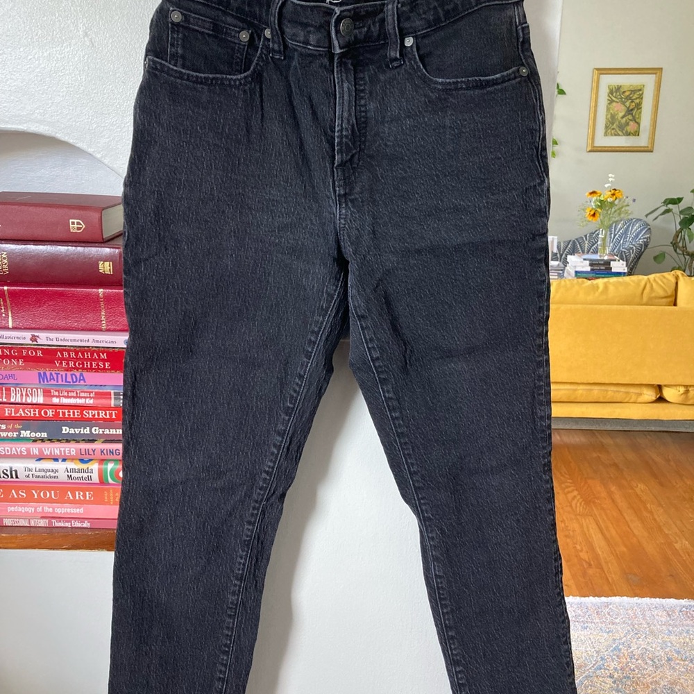 Madewell Black Mid-rise Perfect Vintage Jean